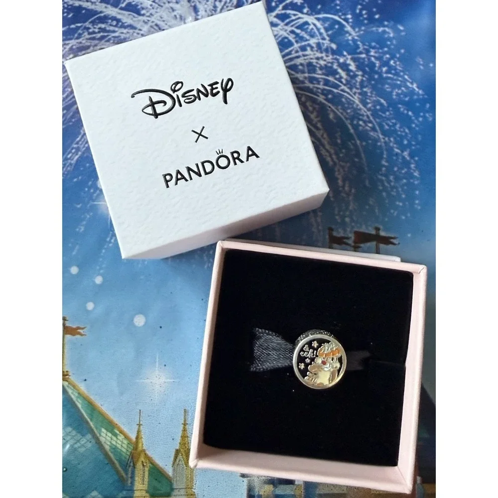2026 Disney Parks Halloween Chip & Dale Pandora Charm EEK Exclusive Two Sided